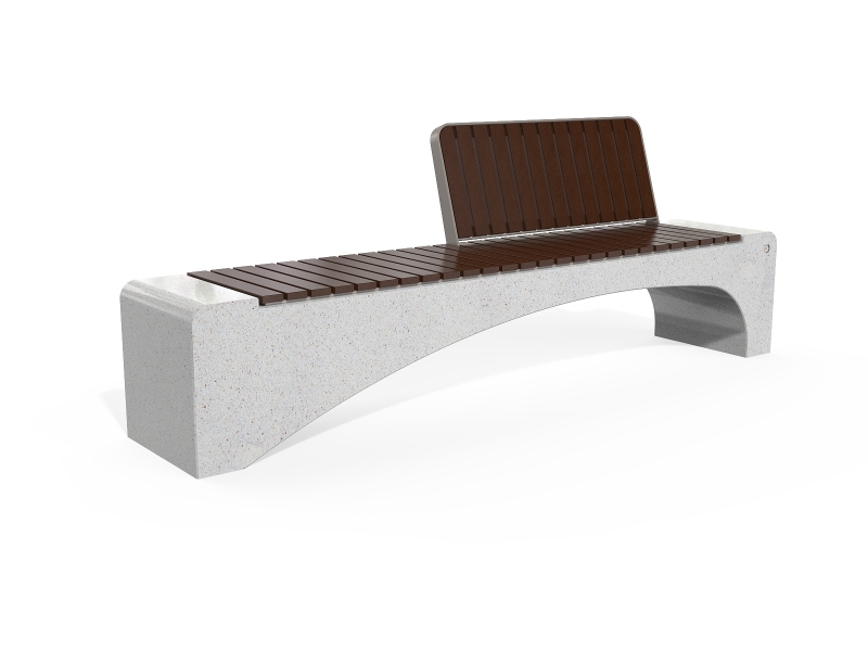 CONCRETE BENCH 247 ES exposed aggregate