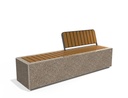 CONCRETE BENCH 268 C ER Resysta exposed aggregate