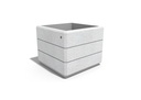 SQUARE CONCRETE PLANTER 226 exposed aggregate