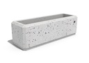 RECTANGULAR CONCRETE PLANTER 80 exposed aggregate