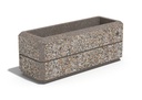 RECTANGULAR CONCRETE PLANTER 173 exposed aggregate
