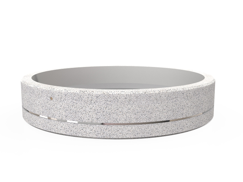 CONCRETE PLANTER 325 exposed aggregate