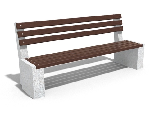 CONCRETE BENCH 237 ES exposed aggregate