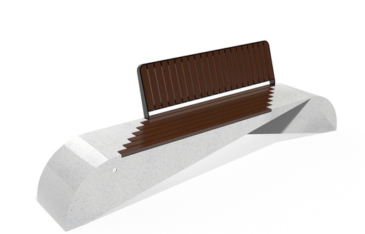 CONCRETE BENCH 248 PS polished aggregate