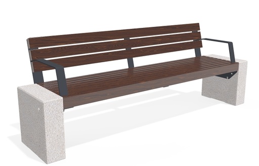 CONCRETE BENCH 333 ES exposed aggregate