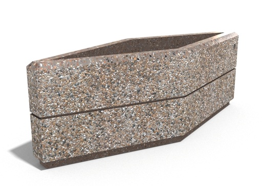 CONCRETE PLANTER 229 exposed aggregate