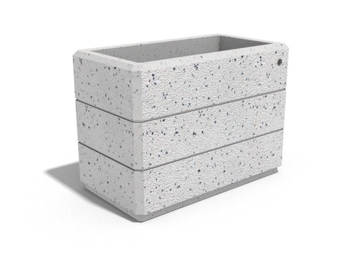 RECTANGULAR CONCRETE PLANTER 78 exposed aggregate