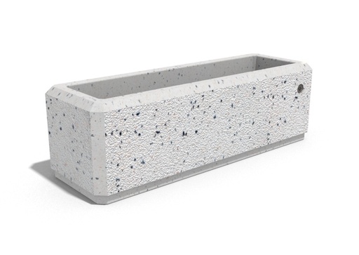 RECTANGULAR CONCRETE PLANTER 80 exposed aggregate