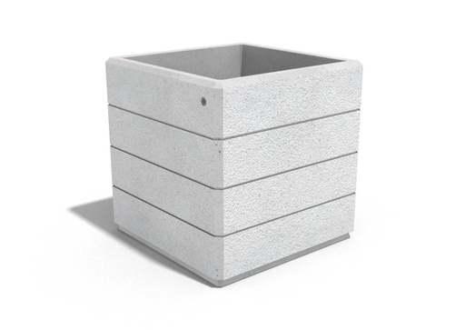 SQUARE CONCRETE PLANTER 73 exposed aggregate
