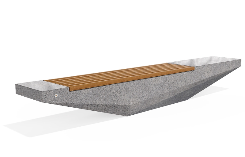CONCRETE BENCH 321 ES exposed aggregate