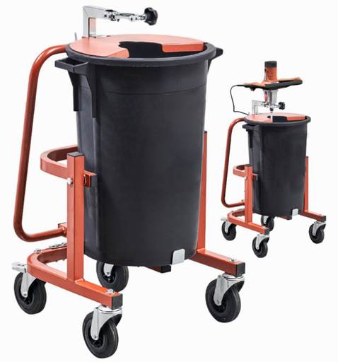 [JU-Ac-00000870738] TURBO MIXER 75 LITER CONTAINER, 4-WHEEL