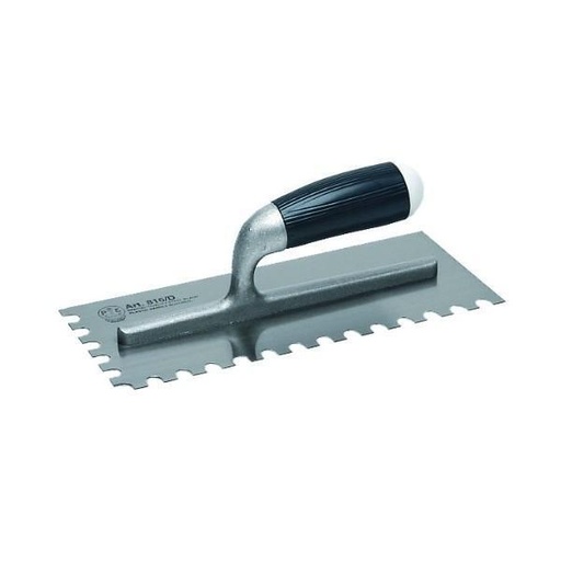 [IT-Ac-00000870742] TOOTHED STEEL TROWEL 280X120MM TOOTH 10x10 WITH PVC HANDLE
